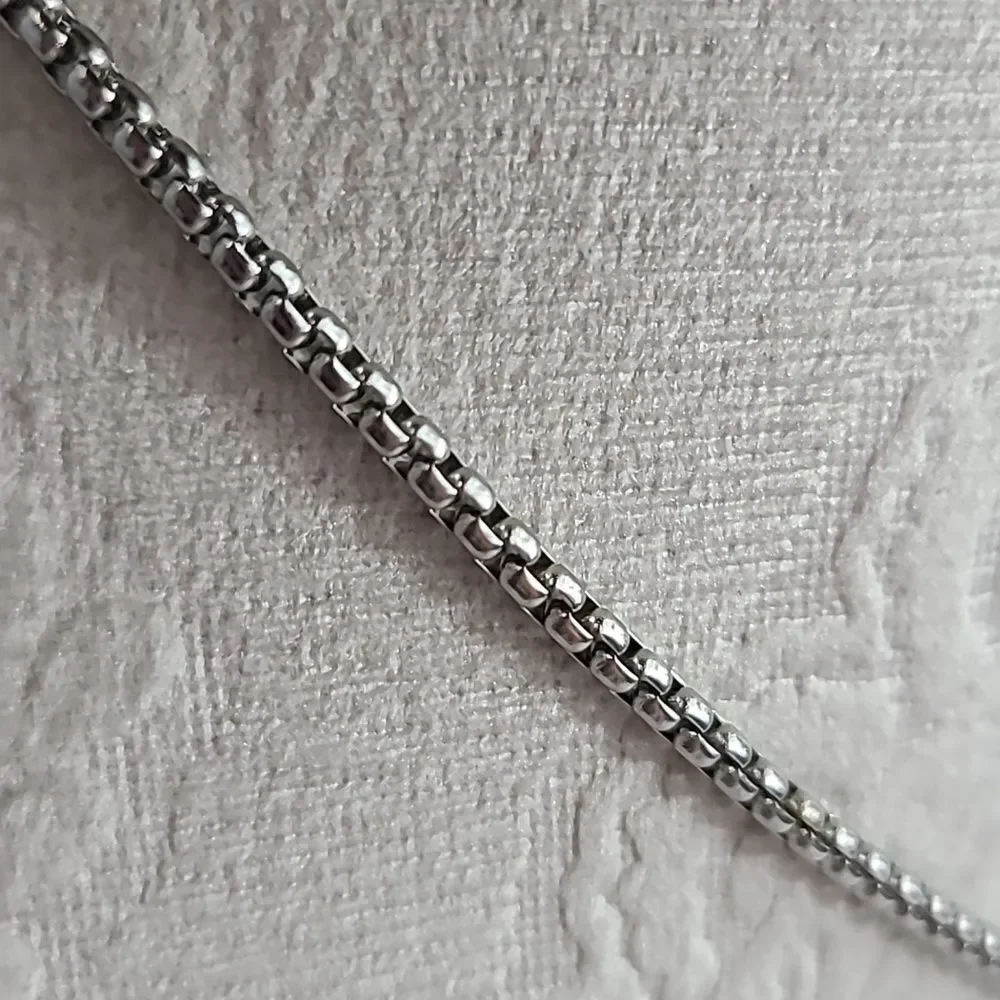 Dragon Cross Sword Necklace Blue Stone Medieval Fantasy Gothic Silver Unisex 24